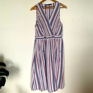 Striped Wrap Dress